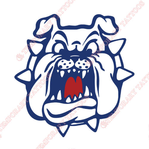 Fresno State Bulldogs Customize Temporary Tattoos Stickers NO.4424